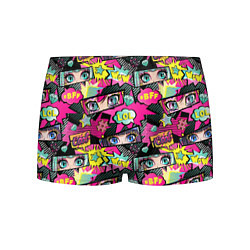 Трусы-боксеры мужские Глаза аниме-девушки: cool pattern, цвет: 3D-принт