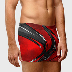 Трусы-боксеры мужские Органический разрыв - красный, цвет: 3D-принт — фото 2