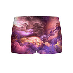 Трусы-боксеры мужские Фиолетовое облако, цвет: 3D-принт