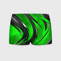 Трусы-боксеры мужские Зеленая органическая броня, цвет: 3D-принт