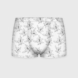 Трусы-боксеры мужские Лилия цветочный паттерн, цвет: 3D-принт