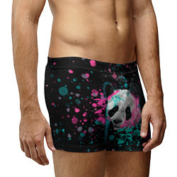 Трусы-боксеры мужские Панда в розовом и голубом - нейронная сеть, цвет: 3D-принт — фото 2