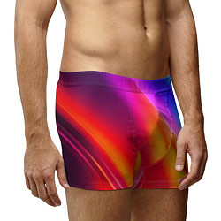 Трусы-боксеры мужские Неоновая радуга, цвет: 3D-принт — фото 2