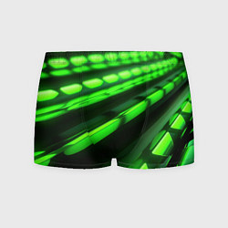 Мужские трусы Green neon abstract