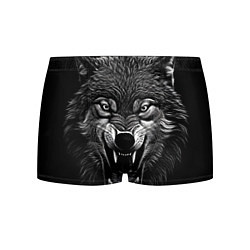 Трусы-боксеры мужские Злой волчара, цвет: 3D-принт