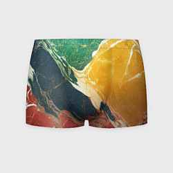 Трусы-боксеры мужские Мраморная радуга, цвет: 3D-принт