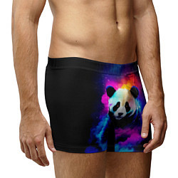 Трусы-боксеры мужские Панда и краски, цвет: 3D-принт — фото 2