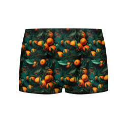 Трусы-боксеры мужские Яркие апельсины, цвет: 3D-принт