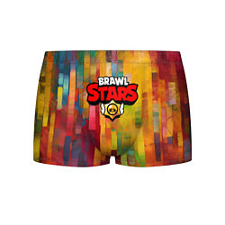 Трусы-боксеры мужские Brawl Stars Logo Color, цвет: 3D-принт