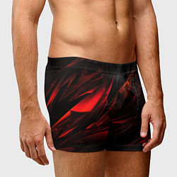Трусы-боксеры мужские Black red background, цвет: 3D-принт — фото 2