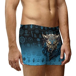 Трусы-боксеры мужские Скандинавский волк Фенрир, цвет: 3D-принт — фото 2