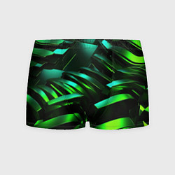 Мужские трусы Dark green abstract