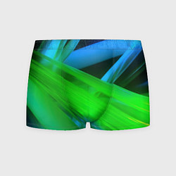 Мужские трусы Blue green abstract