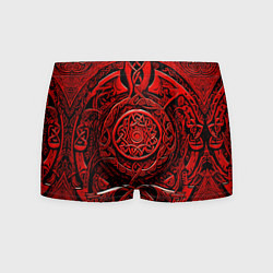 Трусы-боксеры мужские Скандинавский орнамент викингов, цвет: 3D-принт