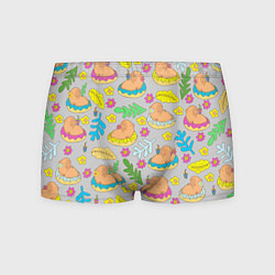 Мужские трусы Семья капибар на отдыхе