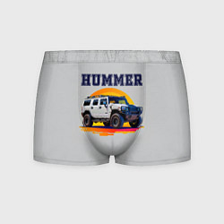 Трусы-боксеры мужские Нейросеть - Hummer рисунок, цвет: 3D-принт