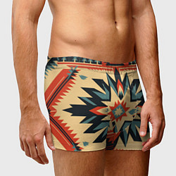 Трусы-боксеры мужские Орнамент в стиле американских индейцев, цвет: 3D-принт — фото 2