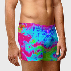 Трусы-боксеры мужские Tie-Dye abstraction, цвет: 3D-принт — фото 2
