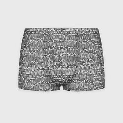 Мужские трусы Узор серого вязанного трикотажа меланж