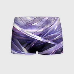 Трусы-боксеры мужские Фиолетовые прозрачные полосы, цвет: 3D-принт