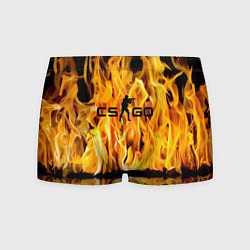 Трусы-боксеры мужские Counter Strike go - flame, цвет: 3D-принт