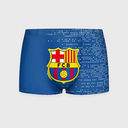 Трусы-боксеры мужские Футбольный клуб Барселона - логотип крупный, цвет: 3D-принт