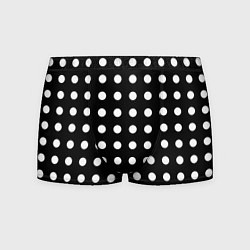 Трусы-боксеры мужские Белый горошек, цвет: 3D-принт