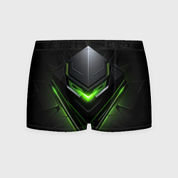 Мужские трусы Green and black abstract style