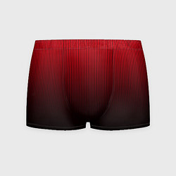 Трусы-боксеры мужские Красно-чёрный градиент в полоску, цвет: 3D-принт
