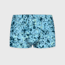 Трусы-боксеры мужские Абстракция бирюзовый, цвет: 3D-принт