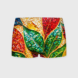 Трусы-боксеры мужские Яркая мозаика с разноцветным абстрактным узором и, цвет: 3D-принт