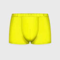 Трусы-боксеры мужские Яркий желтый, цвет: 3D-принт