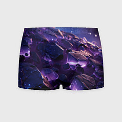 Мужские трусы Фиолетовые неоновые камни со светом