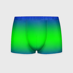 Трусы-боксеры мужские Зелёный градиент текстура, цвет: 3D-принт