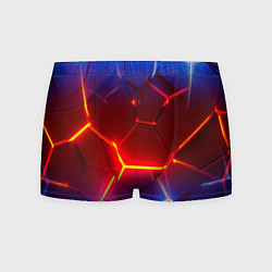 Мужские трусы Светящиеся лавой неоновые плиты в разломе