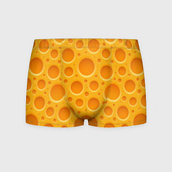 Трусы-боксеры мужские Желтый пластиковый узор, цвет: 3D-принт