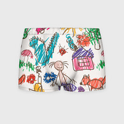Мужские трусы Детский принт