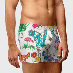 Трусы-боксеры мужские Детский принт, цвет: 3D-принт — фото 2