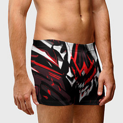 Трусы-боксеры мужские Абстрактное красное лицо монстра, цвет: 3D-принт — фото 2