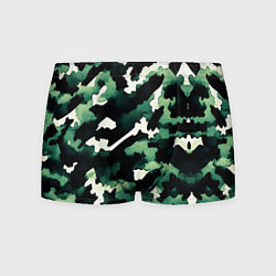 Мужские трусы Яркий зелёный камуфляж