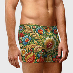 Трусы-боксеры мужские Стиль советского ковра узоры и орнамент, цвет: 3D-принт — фото 2