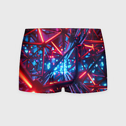 Трусы-боксеры мужские Неоновые трубки, цвет: 3D-принт