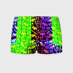 Мужские трусы Marshmello pattern neon steel