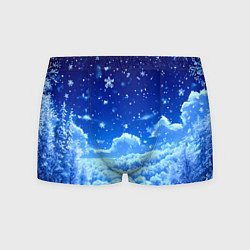 Мужские трусы Заснеженный лес