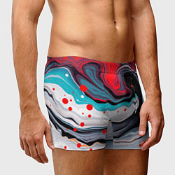 Трусы-боксеры мужские Флюид арт абстракция, цвет: 3D-принт — фото 2