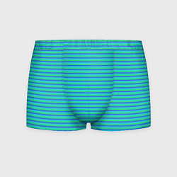 Мужские трусы Полосатый сине-зелёный