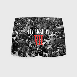 Трусы-боксеры мужские Civilization VII, цвет: 3D-принт