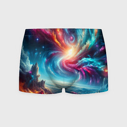 Трусы-боксеры мужские Fantastic neon space landscape - ai art fantasy, цвет: 3D-принт