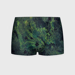 Мужские трусы Абстракция - green camouflage background