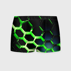 Трусы-боксеры мужские Neon Honeycombs, цвет: 3D-принт
